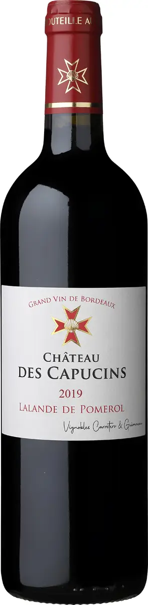 Bouteille du château des capucins millésime 2019