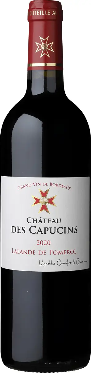 Bouteille du château des capucins millésime 2020